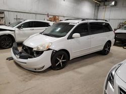 Salvage cars for sale at Milwaukee, WI auction: 2005 Toyota Sienna XLE