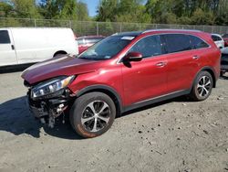 Salvage cars for sale at Waldorf, MD auction: 2018 KIA Sorento EX