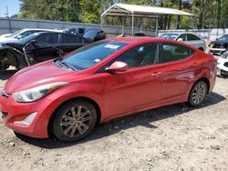 Salvage cars for sale at Austell, GA auction: 2015 Hyundai Elantra SE