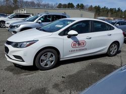 Salvage cars for sale at Exeter, RI auction: 2017 Chevrolet Cruze LS