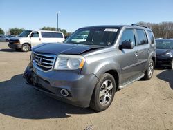 Salvage cars for sale at East Granby, CT auction: 2012 Honda Pilot EXL