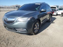 Salvage cars for sale at North Las Vegas, NV auction: 2015 Acura MDX Advance
