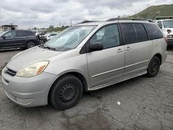 Salvage cars for sale at Colton, CA auction: 2005 Toyota Sienna CE