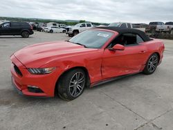 Salvage cars for sale at Grand Prairie, TX auction: 2017 Ford Mustang