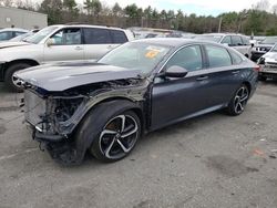 Salvage cars for sale at Exeter, RI auction: 2018 Honda Accord Sport