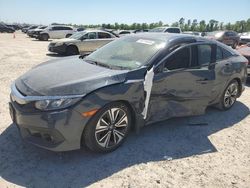 Salvage cars for sale at Houston, TX auction: 2017 Honda Civic EX