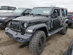 Jeep Wrangler Unlimited Sport salvage cars for sale: 2018 Jeep Wrangler Unlimited Sport