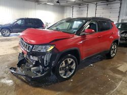 Salvage cars for sale at Franklin, WI auction: 2020 Jeep Compass Limited