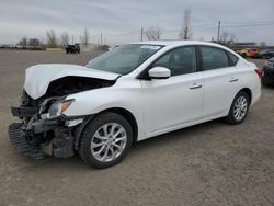 Salvage cars for sale from Copart Montreal Est, QC: 2018 Nissan Sentra S