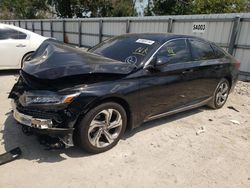 Salvage cars for sale at Riverview, FL auction: 2018 Honda Accord EXL