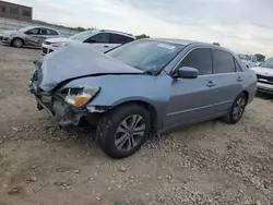Salvage cars for sale from Copart Kansas City, KS: 2007 Honda Accord EX