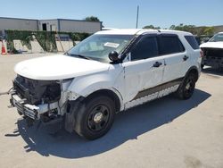 Salvage cars for sale at Orlando, FL auction: 2017 Ford Explorer Police Interceptor