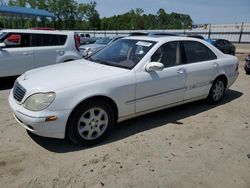Salvage cars for sale at Spartanburg, SC auction: 2001 Mercedes-Benz S 500