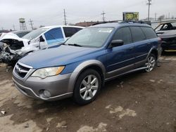Salvage cars for sale from Copart Chicago Heights, IL: 2008 Subaru Outback 2.5I