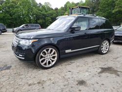 Salvage cars for sale at Austell, GA auction: 2017 Land Rover Range Rover HSE