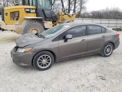 Honda Civic LX salvage cars for sale: 2012 Honda Civic LX