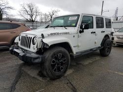 Jeep Wrangler salvage cars for sale: 2017 Jeep Wrangler Unlimited Sahara