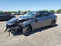 Salvage cars for sale from Copart Mercedes, TX: 2022 Nissan Sentra SR
