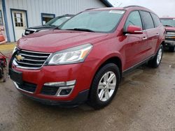 Salvage cars for sale at Pekin, IL auction: 2014 Chevrolet Traverse LT