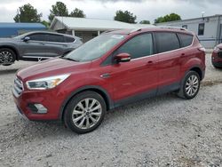Vehiculos salvage en venta de Copart Prairie Grove, AR: 2017 Ford Escape Titanium