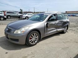 Salvage cars for sale at Windsor, NJ auction: 2008 Infiniti G35