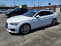 Salvage cars for sale at Wilmington, CA auction: 2019 Audi A5 Premium