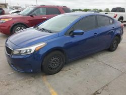 Salvage cars for sale at Grand Prairie, TX auction: 2017 KIA Forte LX