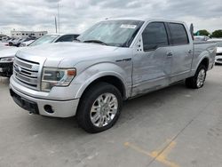 Salvage cars for sale at Grand Prairie, TX auction: 2014 Ford F150 Supercrew