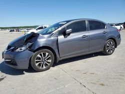 Salvage cars for sale at Grand Prairie, TX auction: 2014 Honda Civic EX