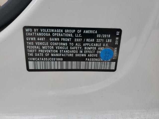 2018 Volkswagen Passat SEL Premium