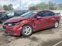 Salvage cars for sale at Moraine, OH auction: 2017 Chevrolet Cruze LT