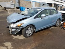 Salvage cars for sale at New Britain, CT auction: 2012 Honda Civic Hybrid
