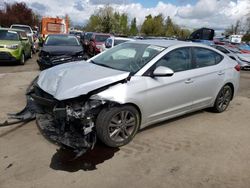 Salvage cars for sale at Woodburn, OR auction: 2018 Hyundai Elantra SEL