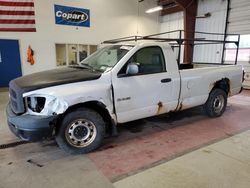 Salvage cars for sale from Copart Angola, NY: 2008 Dodge RAM 1500 ST