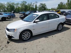 Salvage cars for sale from Copart Baltimore, MD: 2012 Volkswagen Jetta SE