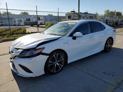 Salvage cars for sale at Sacramento, CA auction: 2020 Toyota Camry SE