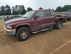 Dodge Dakota Quad slt salvage cars for sale: 2002 Dodge Dakota Quad SLT