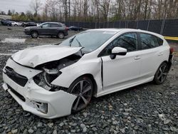 Salvage cars for sale from Copart Waldorf, MD: 2017 Subaru Impreza Sport