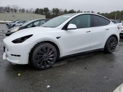 Salvage cars for sale from Copart Exeter, RI: 2023 Tesla Model Y