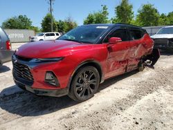 Salvage cars for sale at Midway, FL auction: 2022 Chevrolet Blazer RS