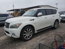 Salvage cars for sale at Temple, TX auction: 2014 Infiniti QX80