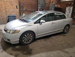 Salvage cars for sale at Ebensburg, PA auction: 2009 Honda Civic EXL