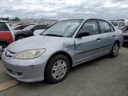 Salvage cars for sale at Martinez, CA auction: 2004 Honda Civic DX VP