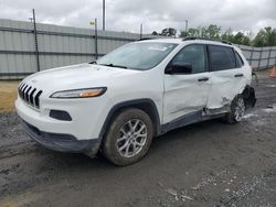 Salvage cars for sale at Lumberton, NC auction: 2016 Jeep Cherokee Sport