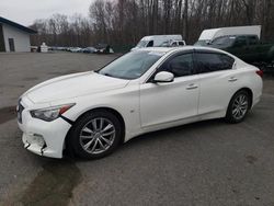 Salvage cars for sale at East Granby, CT auction: 2014 Infiniti Q50 Base
