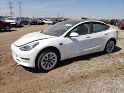 Salvage cars for sale at Elgin, IL auction: 2021 Tesla Model 3