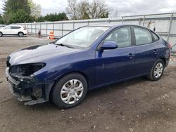 Hyundai salvage cars for sale: 2010 Hyundai Elantra Blue