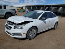 Salvage cars for sale at Brighton, CO auction: 2016 Chevrolet Cruze Limited LS