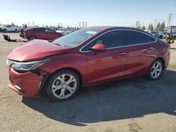 Chevrolet Cruze salvage cars for sale: 2018 Chevrolet Cruze Premier