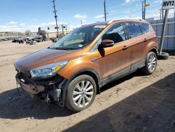 Salvage cars for sale from Copart Colorado Springs, CO: 2017 Ford Escape Titanium